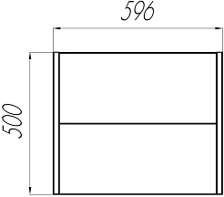 Акватон Тумба с раковиной Брук 60 с 2 ящиками дуб феррара – фотография-4